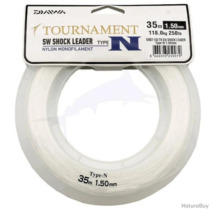 Daiwa Shock Leader Type Nylon 250lb 3 Daiwa Shock Leader Type Nylon 250lb