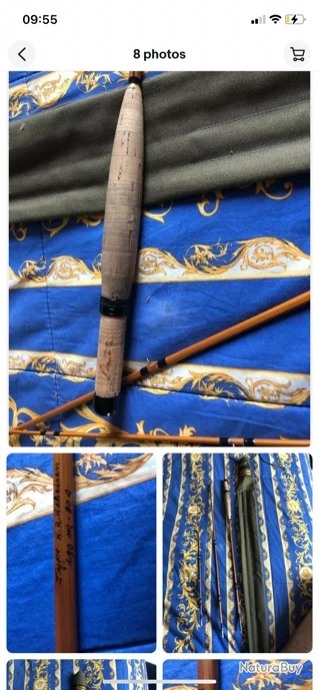 Exceptionnelle Canne A Mouche 3 Brins Walther Brunner Austria H.R. Hebeisen 5-6 De Fevrier 1983 4 Exceptionnelle Canne A Mouche 3 Brins Walther Brunner Austria H.R. Hebeisen 5-6 De Fevrier 1983 – Image 2