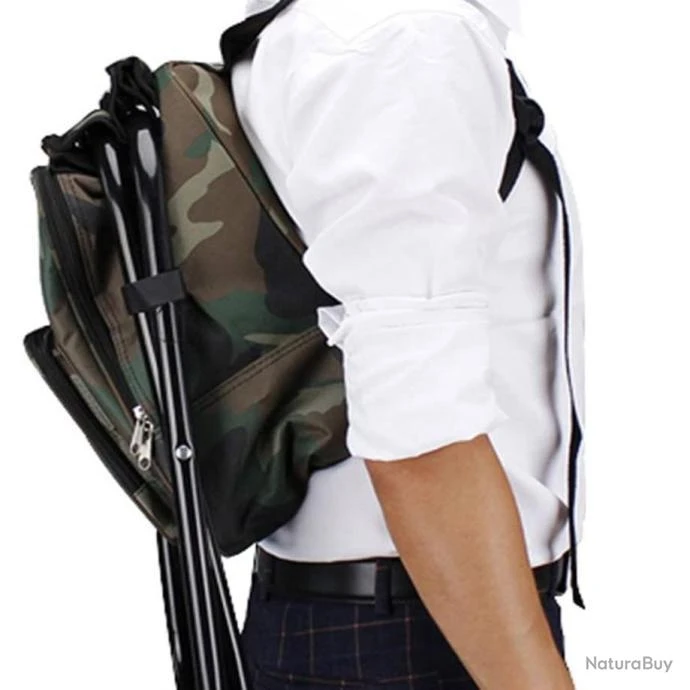 Tabouret Sac à Dos 3 En 1 Isotherme Pour Camping Randonnée Pêche Festival Plage 6 Tabouret Sac à Dos 3 En 1 Isotherme Pour Camping Randonnée Pêche Festival Plage – Image 4