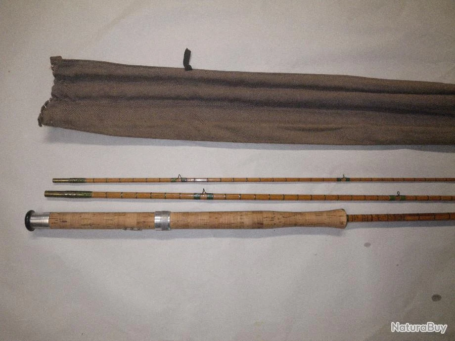 Canne Mouche Bambou Refendu "wet Fly 11.6' Langholm" 3 Brins 6 Canne Mouche Bambou Refendu "wet Fly 11.6' Langholm" 3 Brins – Image 4