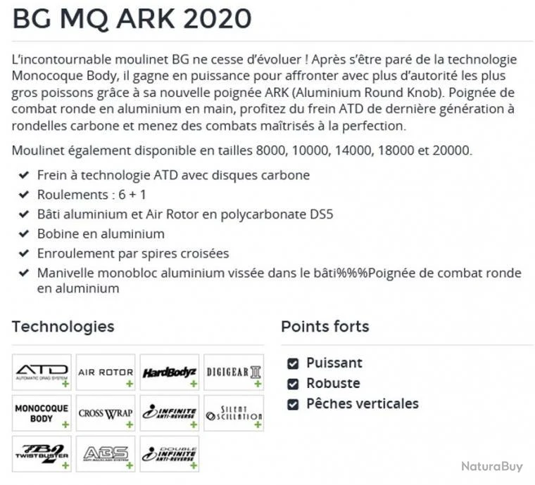 BG MQ 14 000 H ARK 2020 Moulinet Spinning Daiwa 7 BG MQ 14 000 H ARK 2020 Moulinet Spinning Daiwa – Image 5