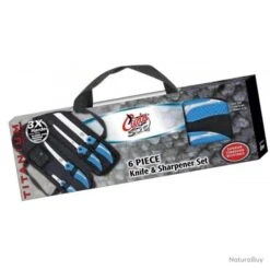 Kit Quatre Couteaux Cuda + Affûteur -Daiwaori Magasin 00006 Kit quatre couteaux Cuda affuteur