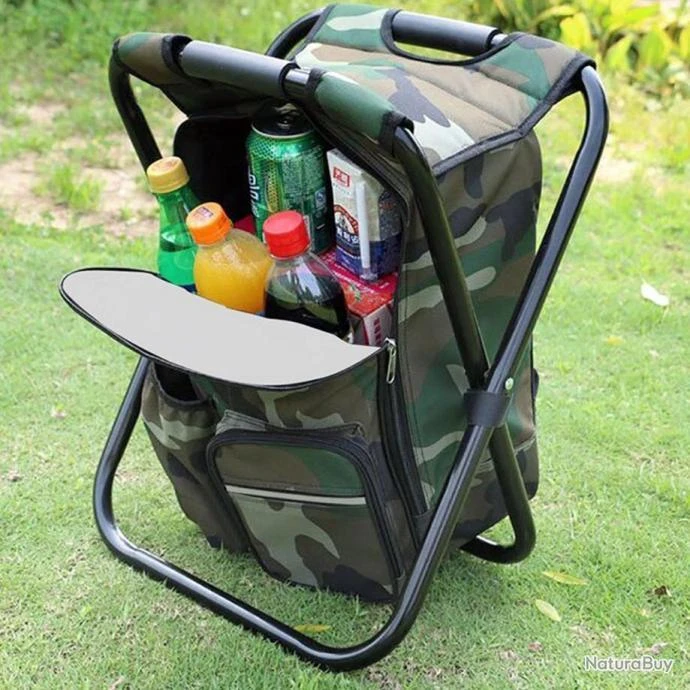 Tabouret Sac à Dos 3 En 1 Isotherme Pour Camping Randonnée Pêche Festival Plage 8 Tabouret Sac à Dos 3 En 1 Isotherme Pour Camping Randonnée Pêche Festival Plage – Image 6