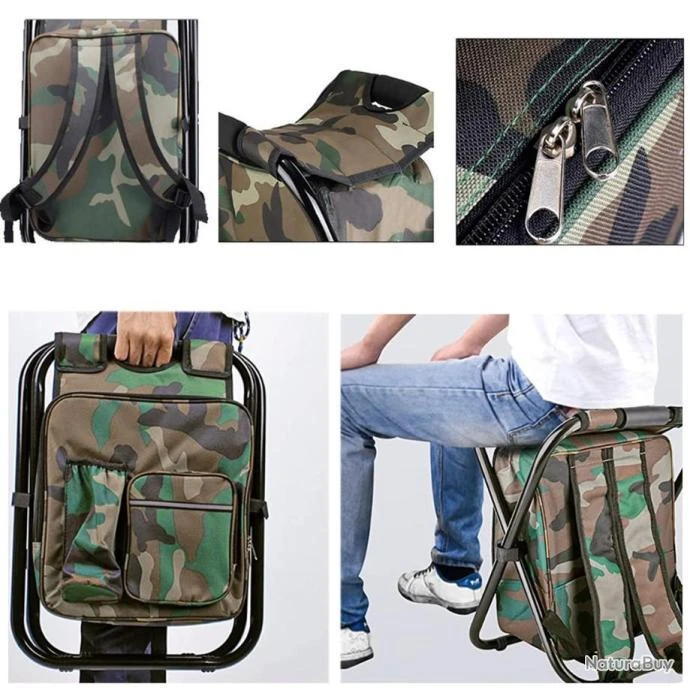 Tabouret Sac à Dos 3 En 1 Isotherme Pour Camping Randonnée Pêche Festival Plage 12 Tabouret Sac à Dos 3 En 1 Isotherme Pour Camping Randonnée Pêche Festival Plage – Image 10