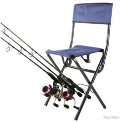 Siège Chaise De Pêche Pliante Avec Porte-Cannes à Pêche Porte-Gaules Intégré Taille Adulte Bleu -Daiwaori Magasin 00011 Siege Chaise de Peche Pliante avec Porte Cannes a Peche Porte Gaules Integre Taille Adulte Bleu