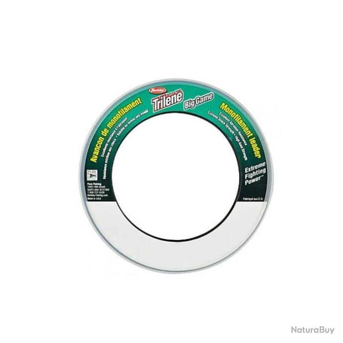 Nylon Berkley Trilene Big Game Mono Leaders - 50 M - 61/100 - 18.1 Kg 3 Nylon Berkley Trilene Big Game Mono Leaders - 50 M - 61/100 - 18.1 Kg